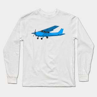 Fixed-wing aircraft cartoon illustration Long Sleeve T-Shirt